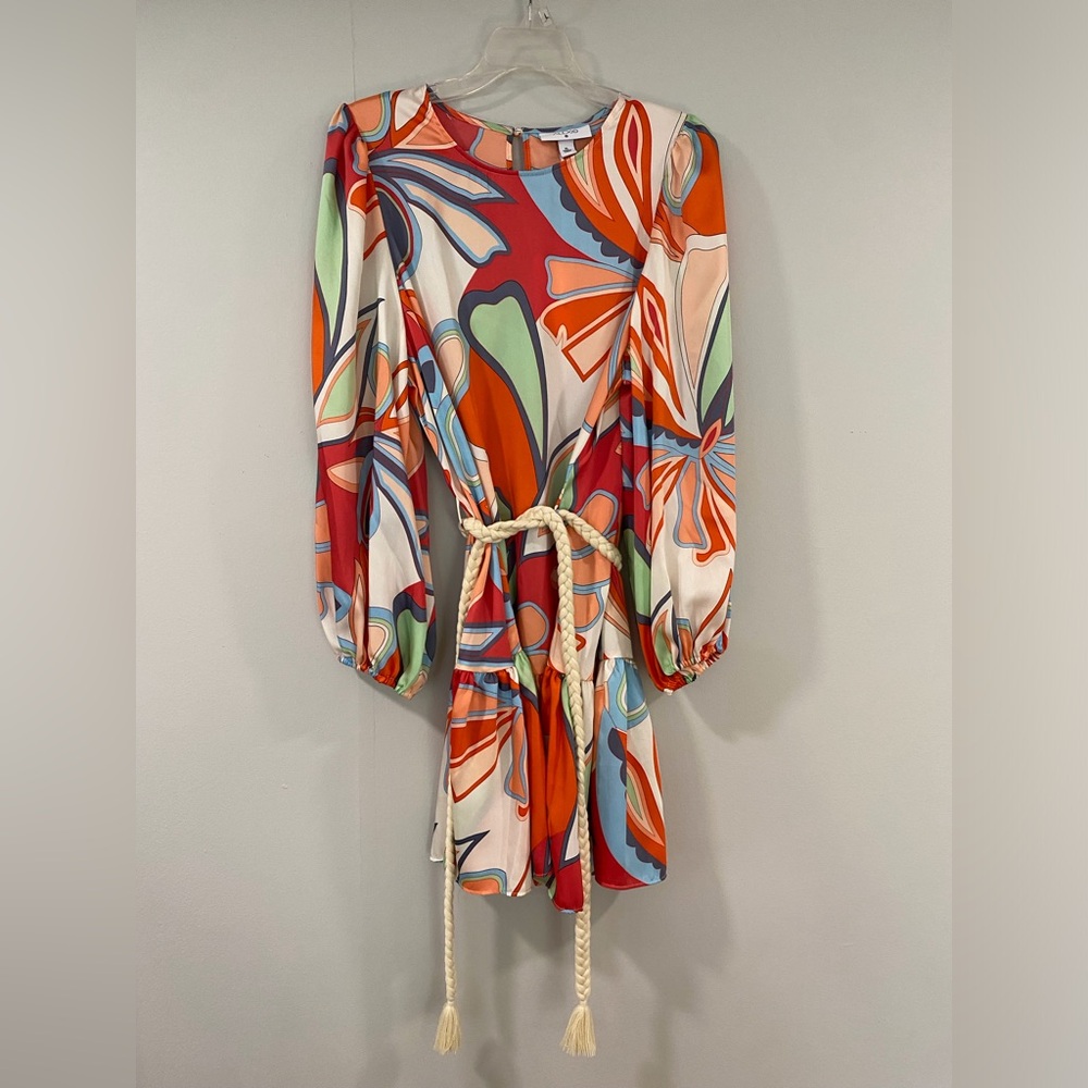 Alexis for Target mixed florals long sleeve mini dress XL